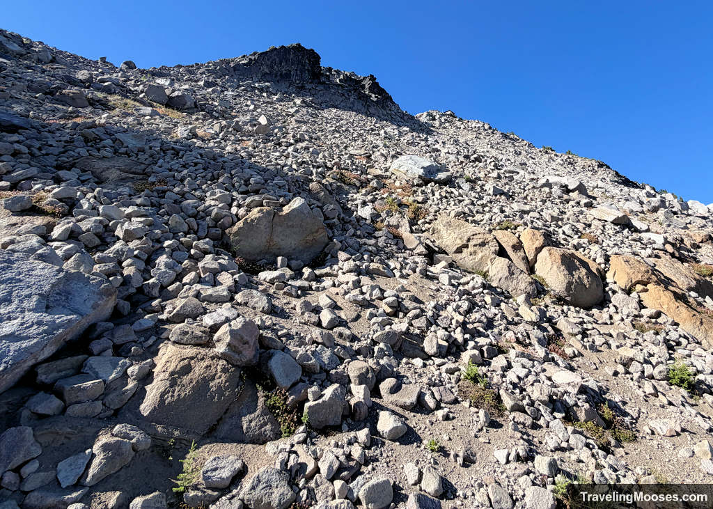 Steep rocky hillside