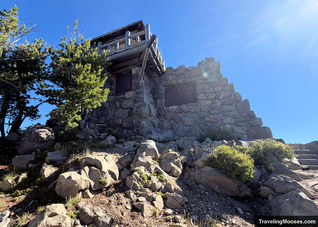 1930s stone fire lookout building
