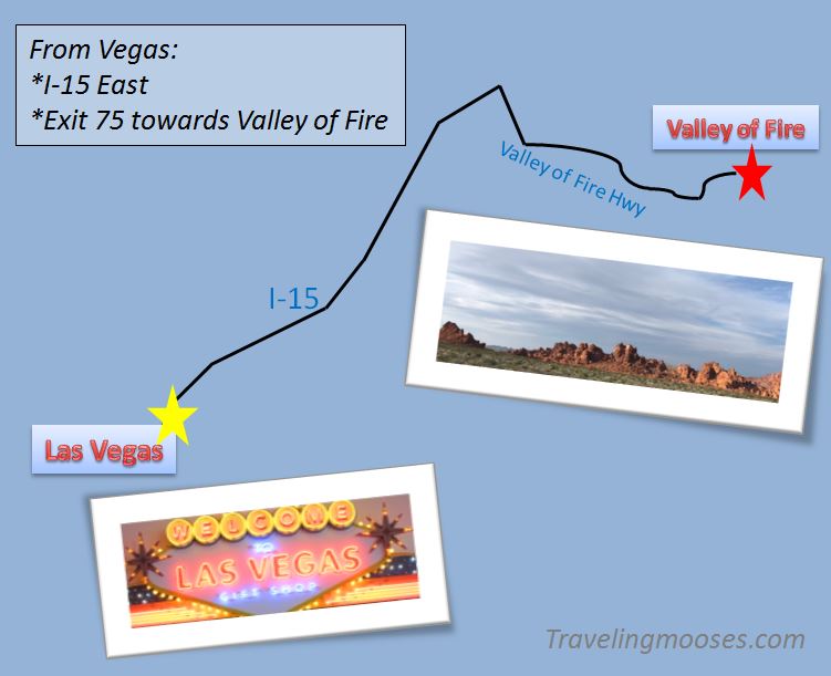 Directions to Valley of Fire