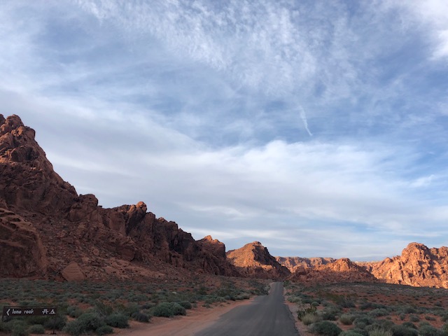 Road through the valley of fire