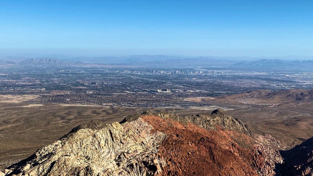 Las Vegas seen from Turtlehead Peak