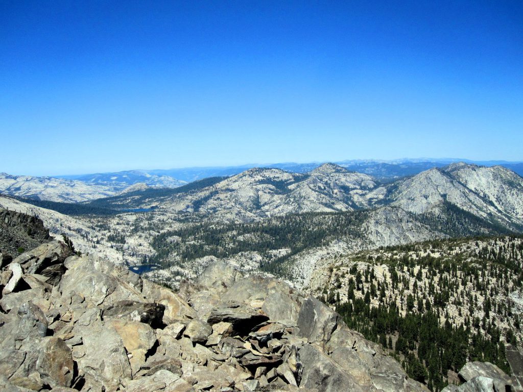 South east view from Mt Tallac Summit