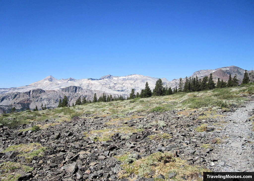 Expansive views along the Mt Tallac trail