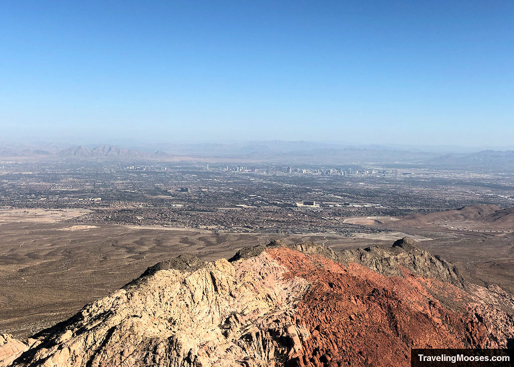 Las Vegas Cityscape show from Turtlehead Peak