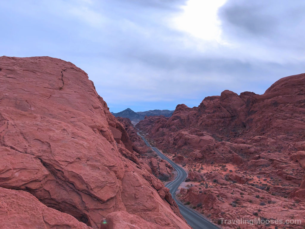 Mouse's Tank Road in  Valley of Fire