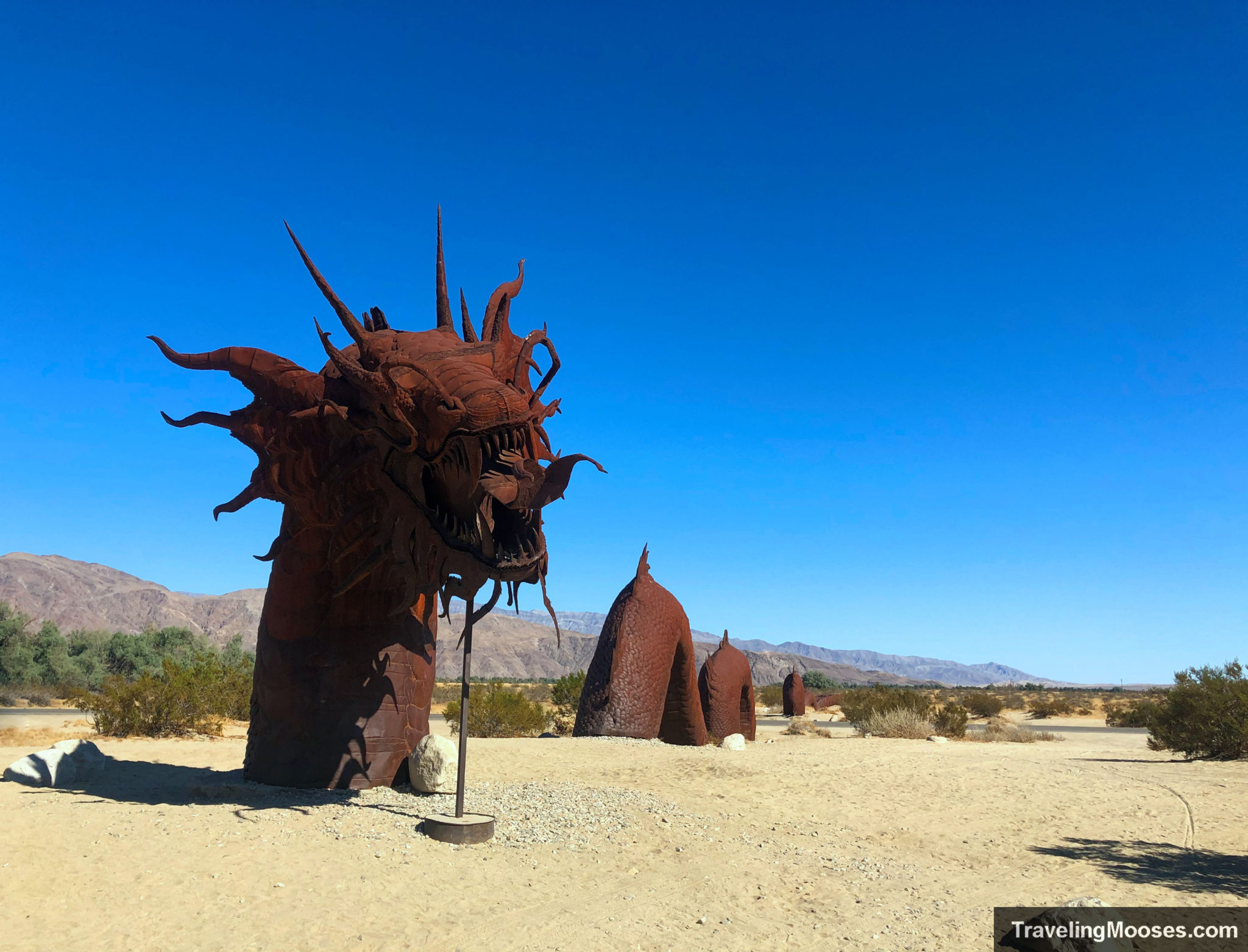 Borrego Springs exploring the metal sculptures