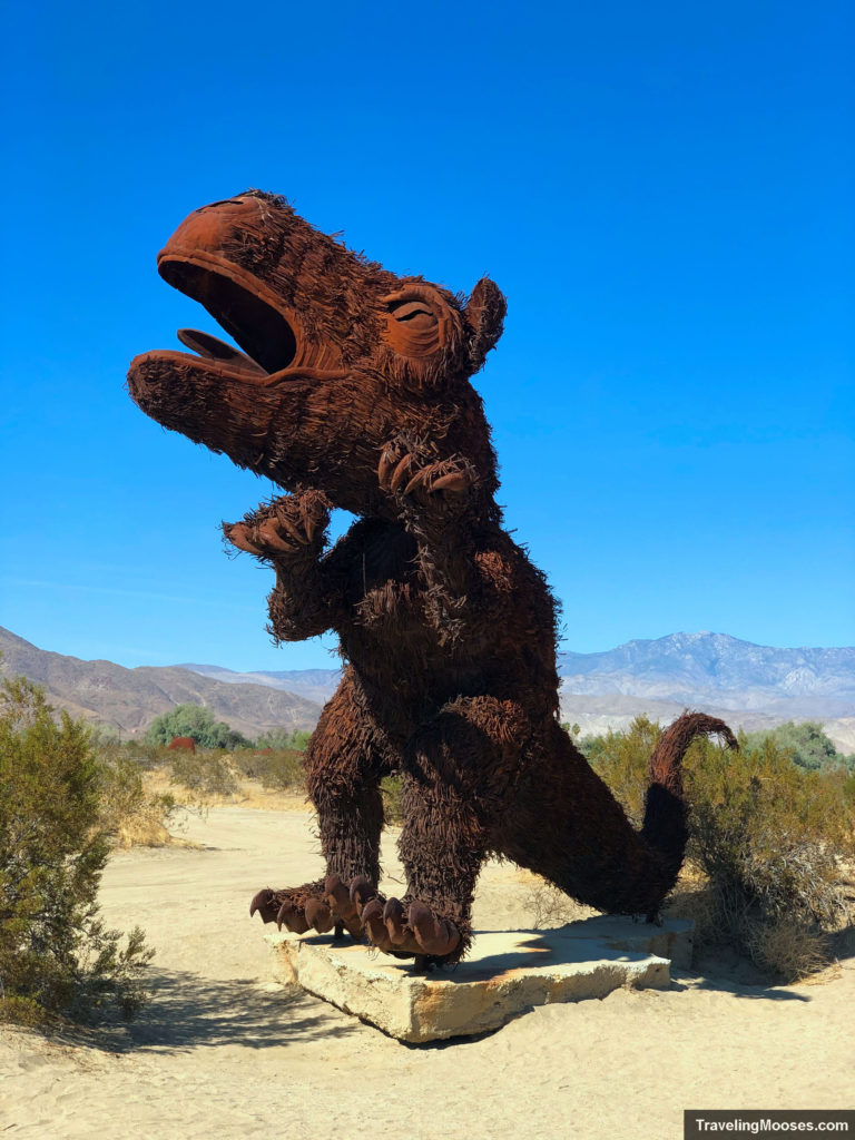 T-Rex Sculpture at Borrego Springs