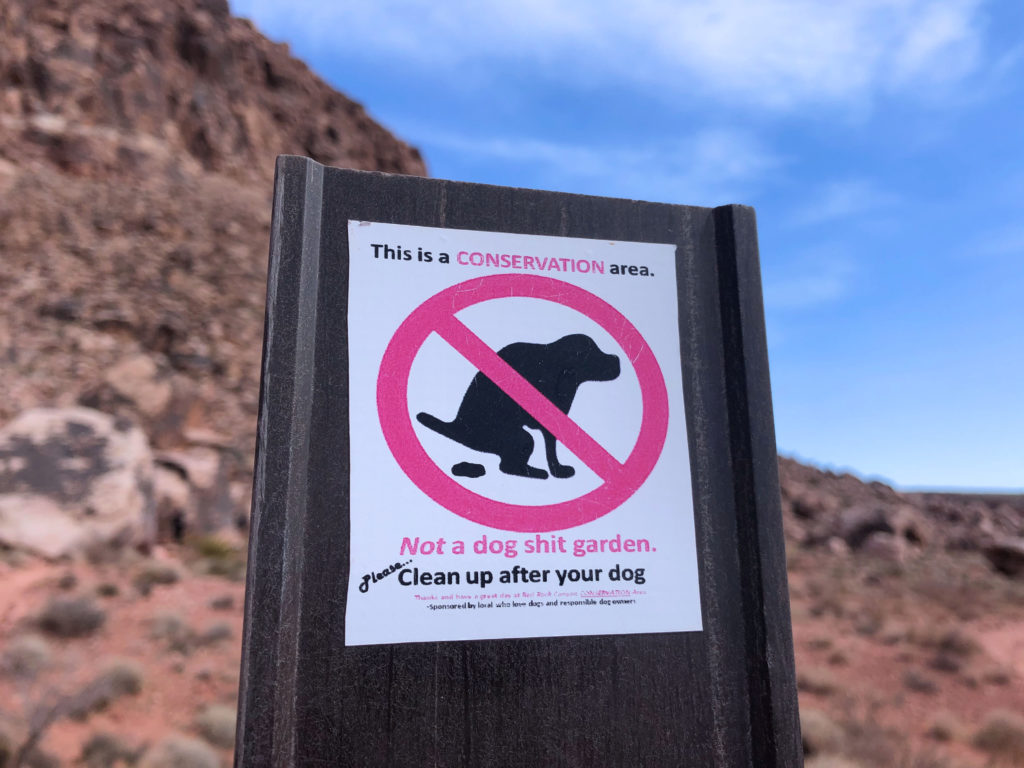Sign to clean up after your dog