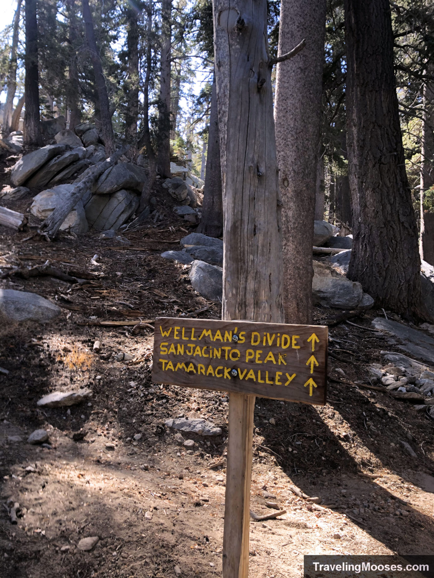 San Jacinto trail sign