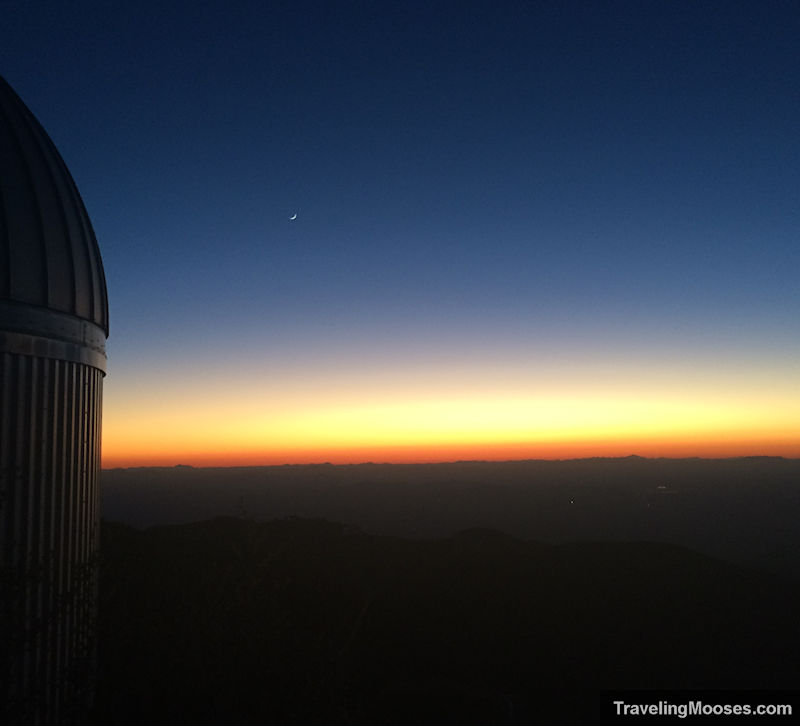 Near darkness at Kitt Peak Observatory