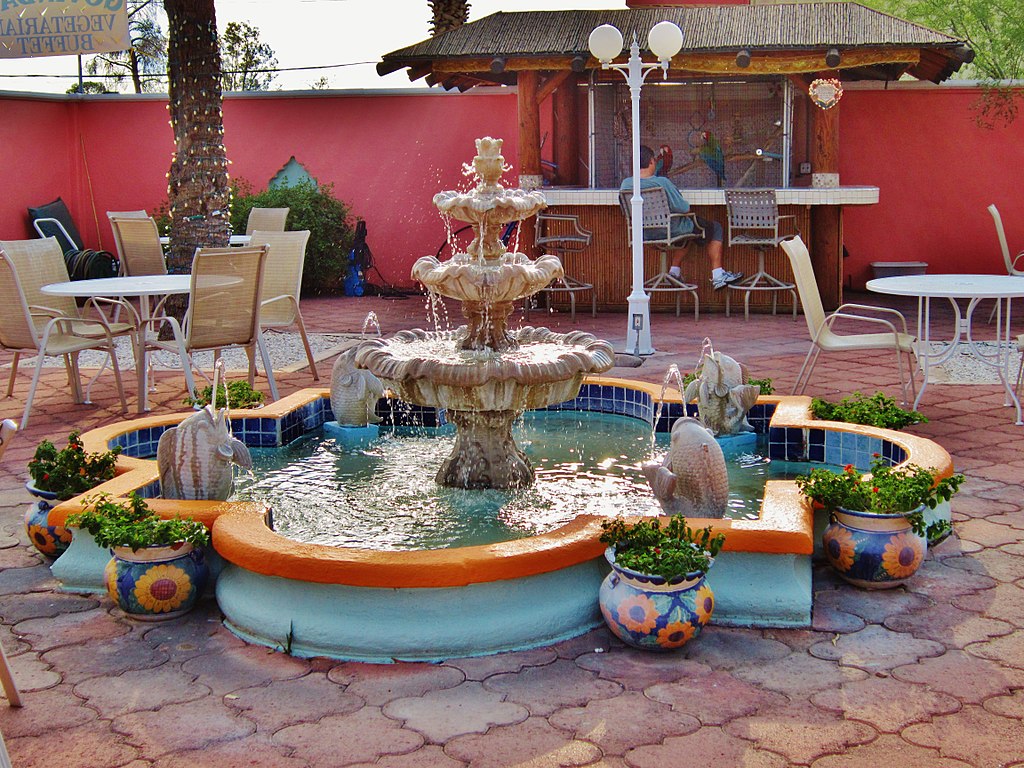 Colorful Fountain at Sonora desert museum