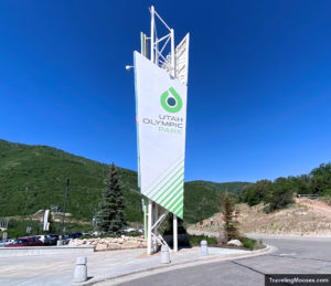 Utah Olympic Park Welcome Sign