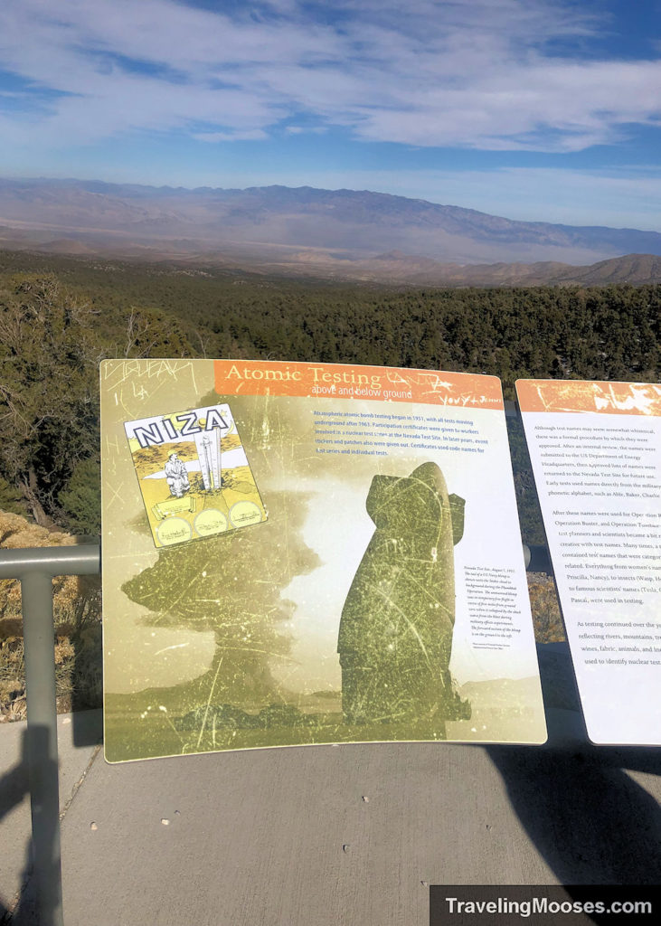 Desert View Overlook Atomic Testing Interpretive Sign