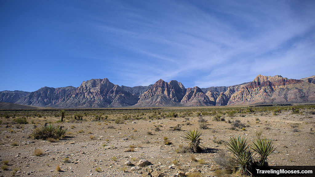 Red Rock Canyon seen from visitor center