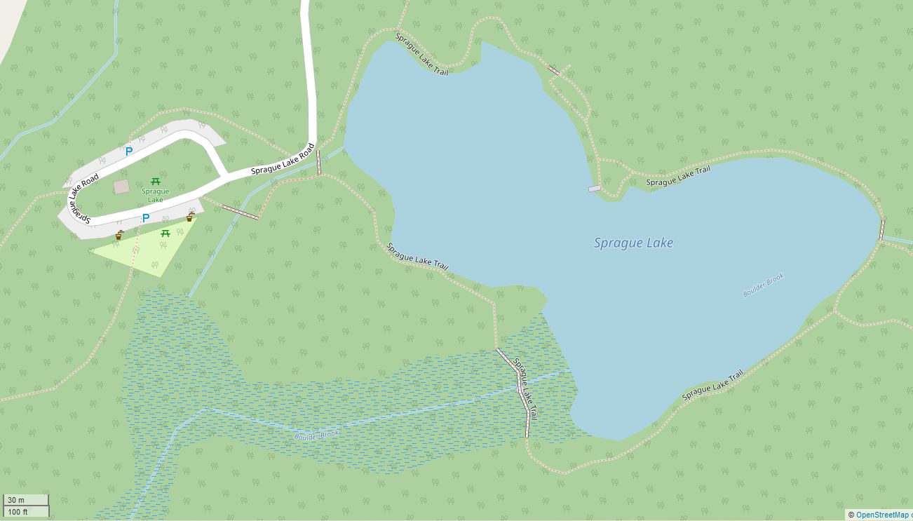 Sprague Lake Trail Map