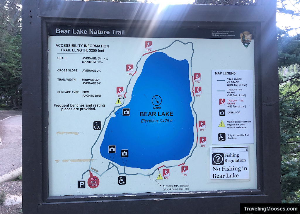 Bear Lake Trailhead (RMNP) Trail Map