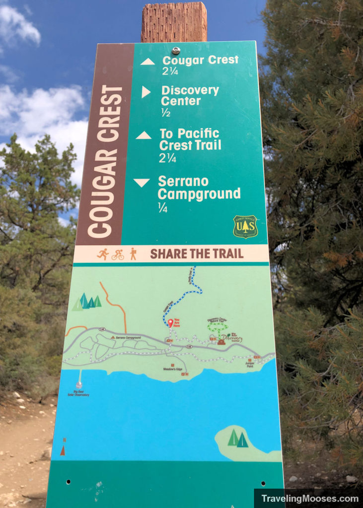 Cougar Crest Trail Information Sign