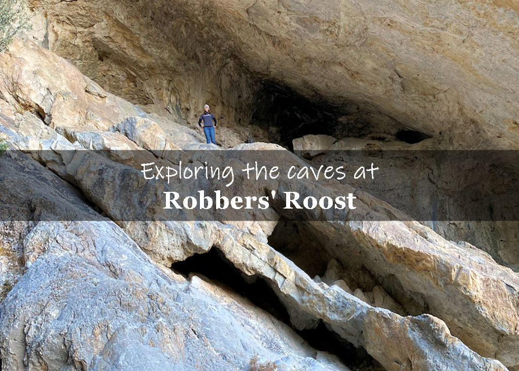 Exploring the caves at Robbers' Roost