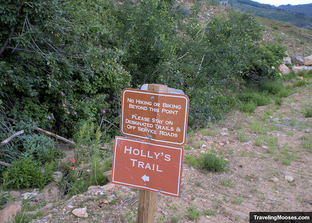 Holly's Trail Warning Sign