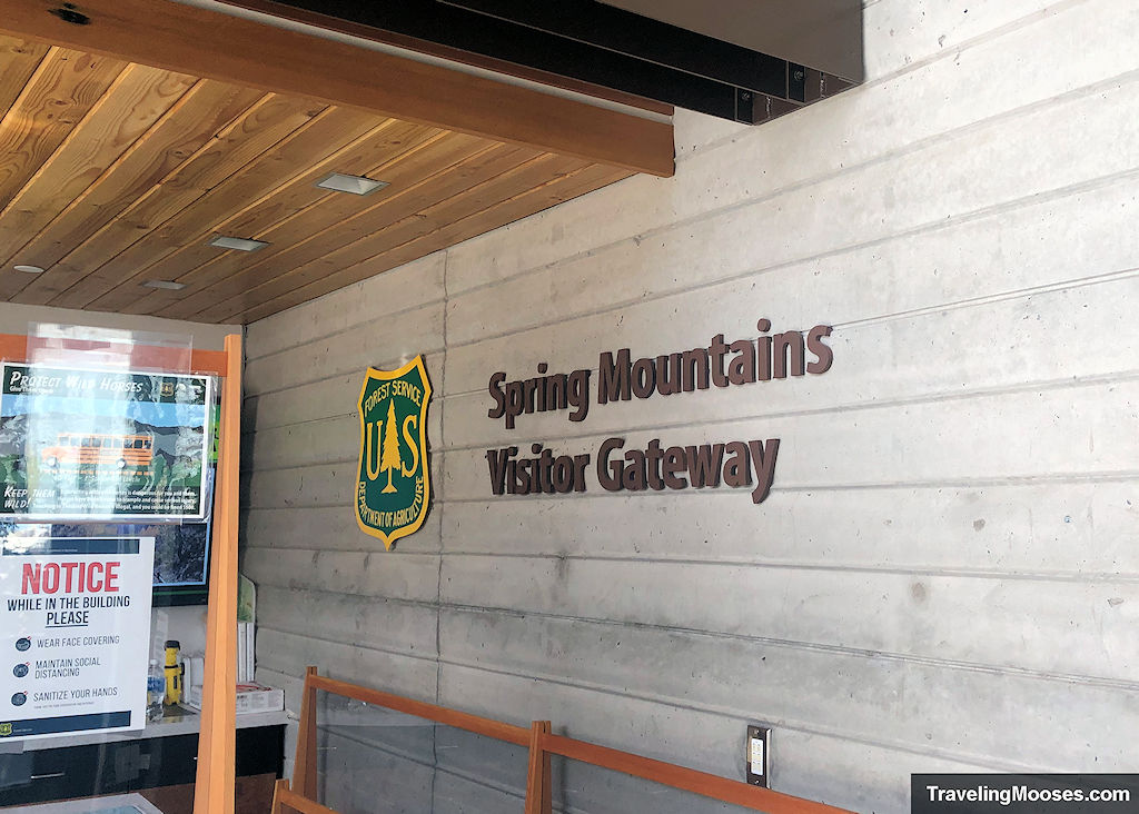 Spring Mountains Visitor Center Welcome Sign