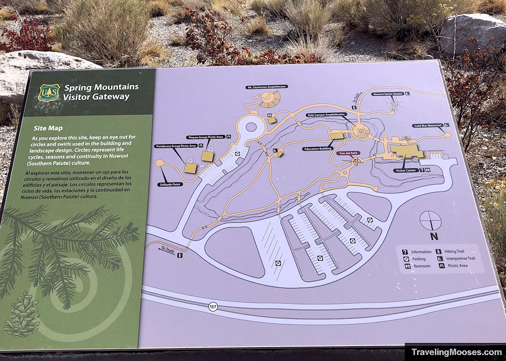 Spring Mountains Visitor Gateway Site Map