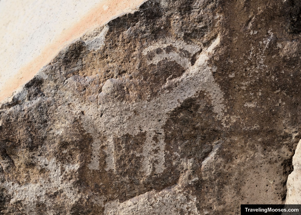 Bighorn sheep petroglyph in Sloan Canyon Henderson Nevada