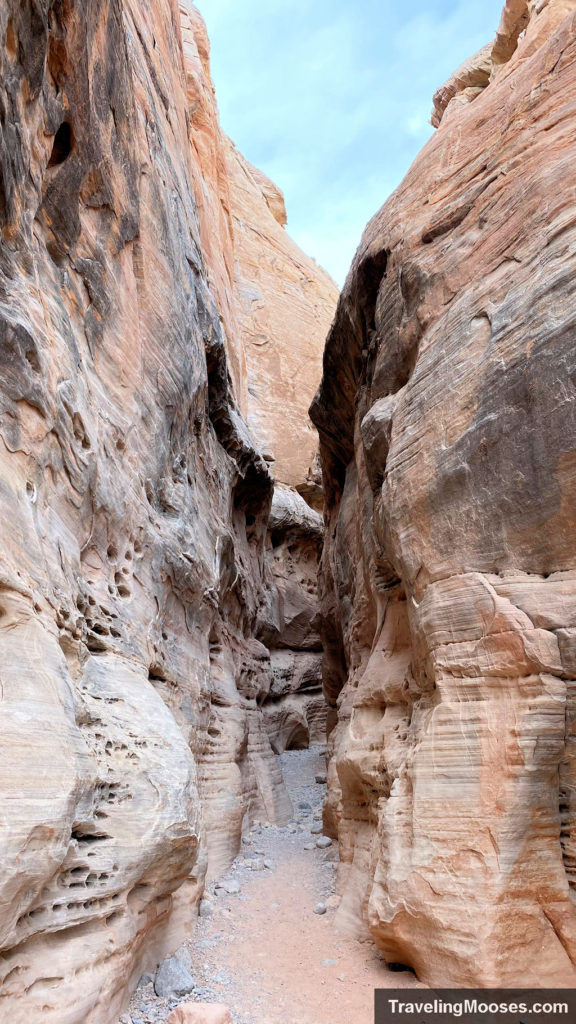 Slot Canyon along White Domes Trail in Valley of Fire