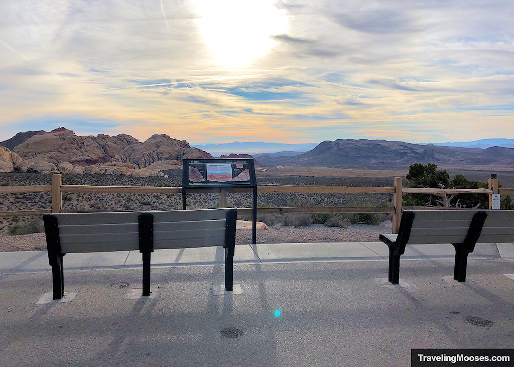 Benches at High Point Overlook, Red Rock Canyon Nevada