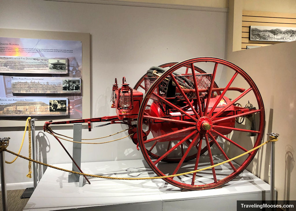 Estes Park Museum Exhibit Fire fighting equipment
