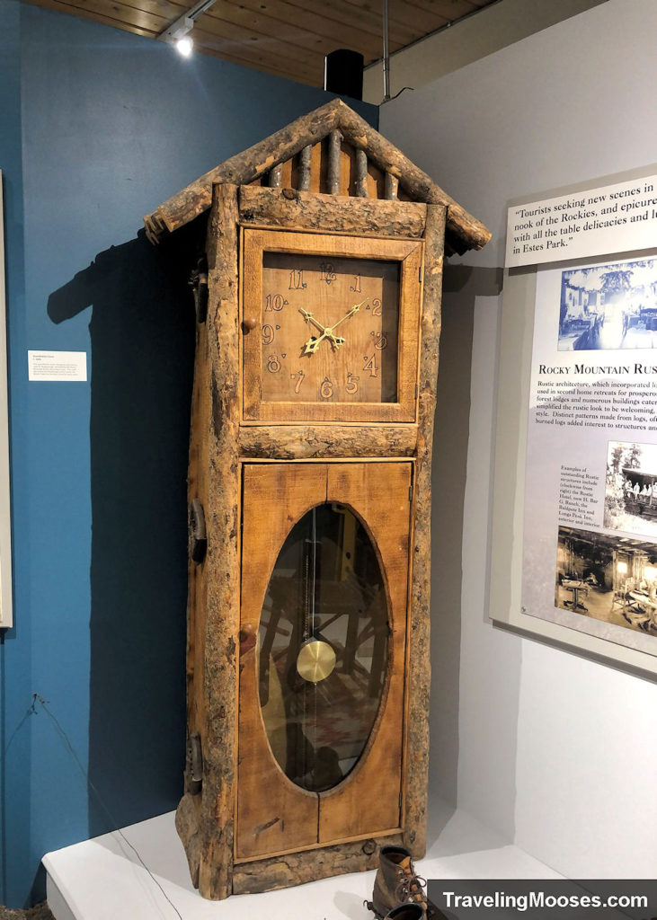 Estes Park Museum Exhibit a Grandfather Clock from 1929