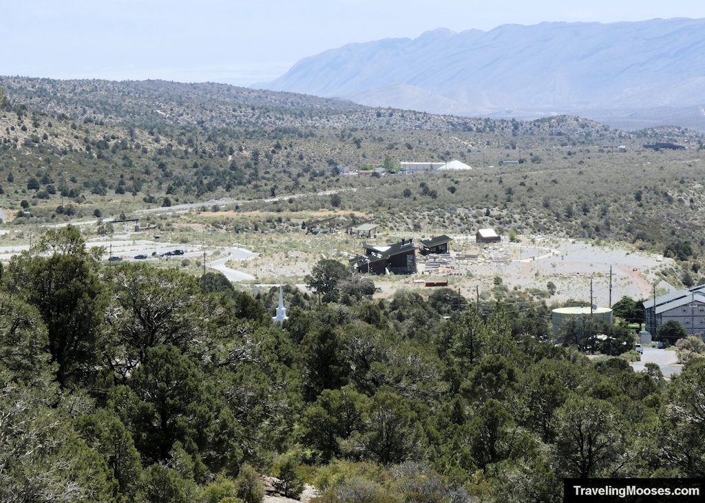 The Spring Mountains Visitor Gateway building seen in the distance