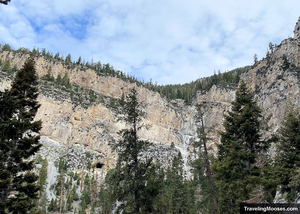 Cave area to the left of Mary Jane Falls