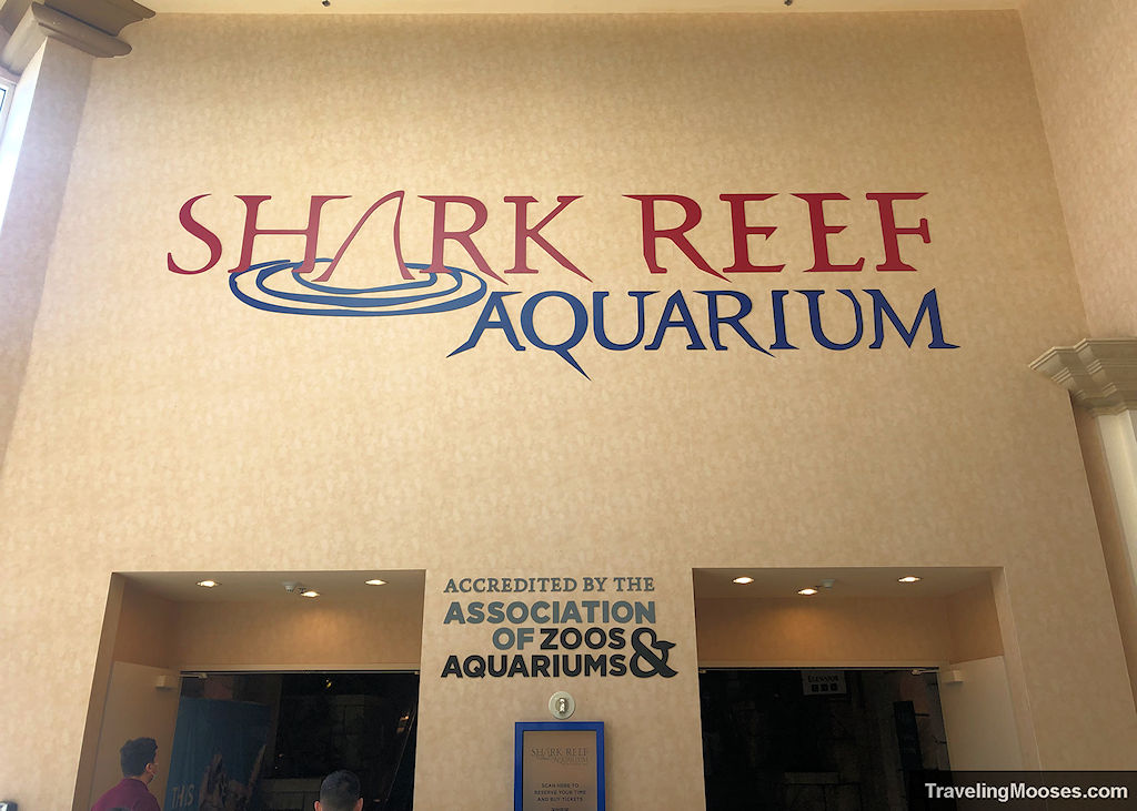 Entrance to Mandalay Bay Shark Reef Aquarium