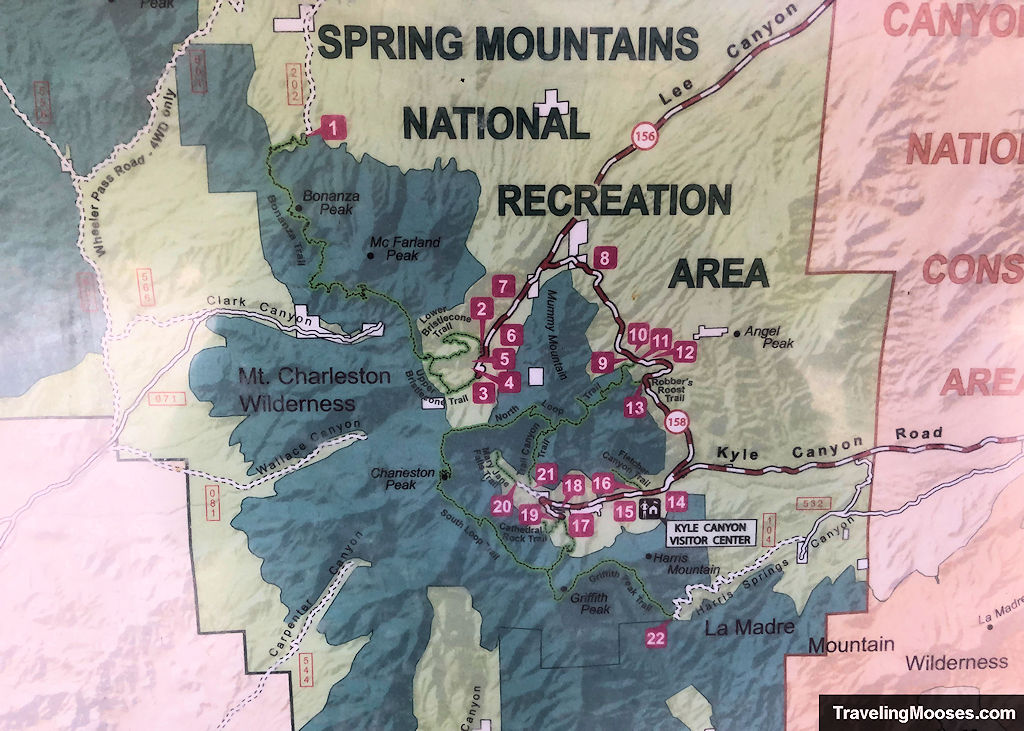 Spring Mountains Recreation Site Hiking Trails