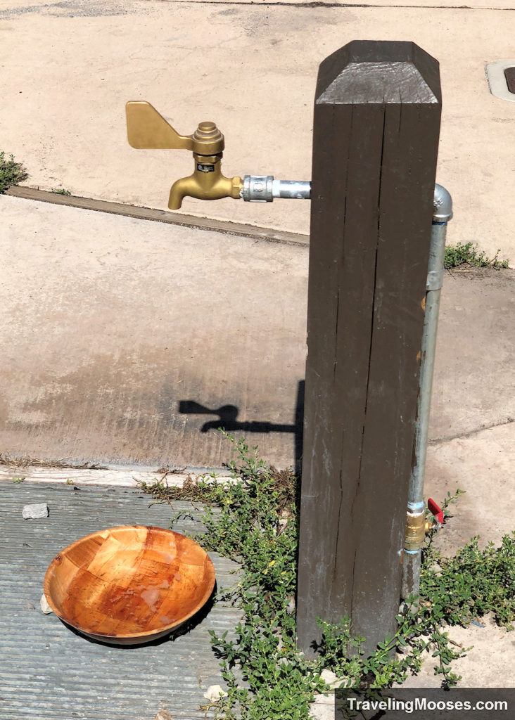 Water spigot at Cathedral Rock Trailhead