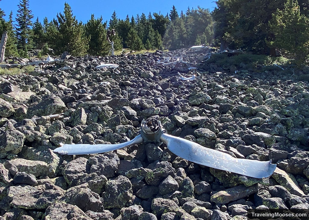 Humphreys Peak B24 Bomber Plane Crash Propellor