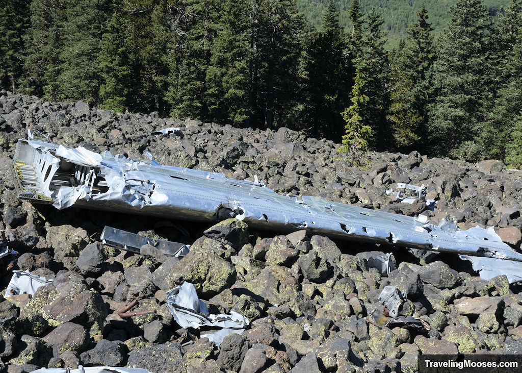 Humphreys Peak B24 Bomber Plane Crash Wing