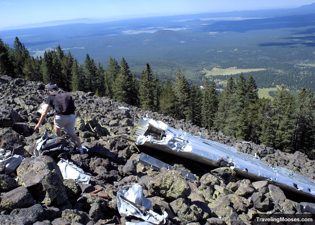 Humphreys Peak Plane Crash Wreckage 1944 B-24 Bomber 11300 feet
