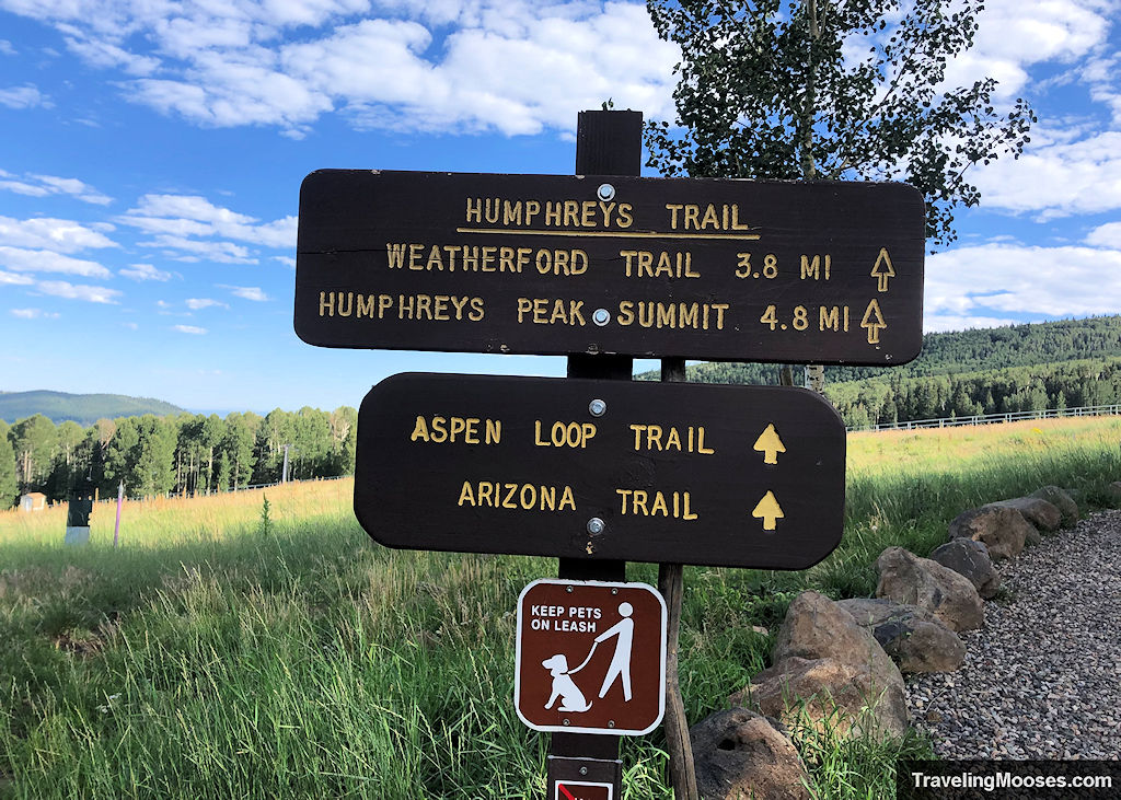 Humphreys Trail Start Mileage Marker Sign