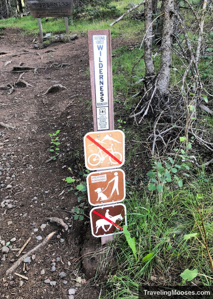 National Forest Boundary Marker Sign