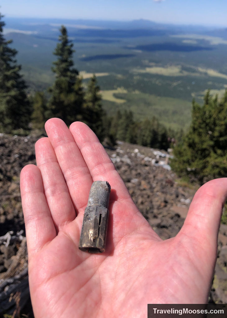 Plane crash wreckage on Humphreys Peak