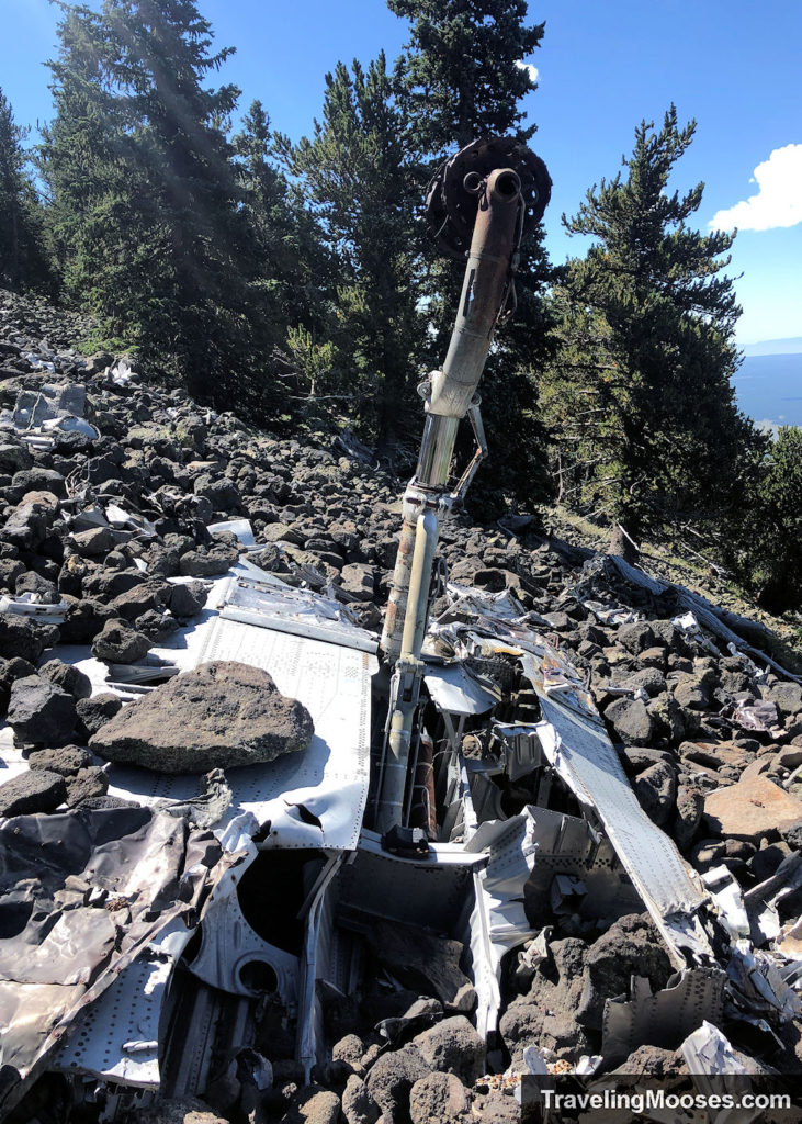 Plane wreckage on Humphreys Peak near Flagstaff AZ