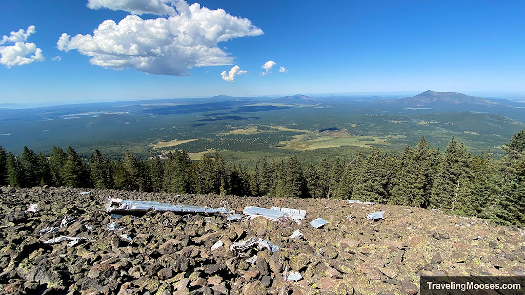 B24 crash site on Humphreys Mountain