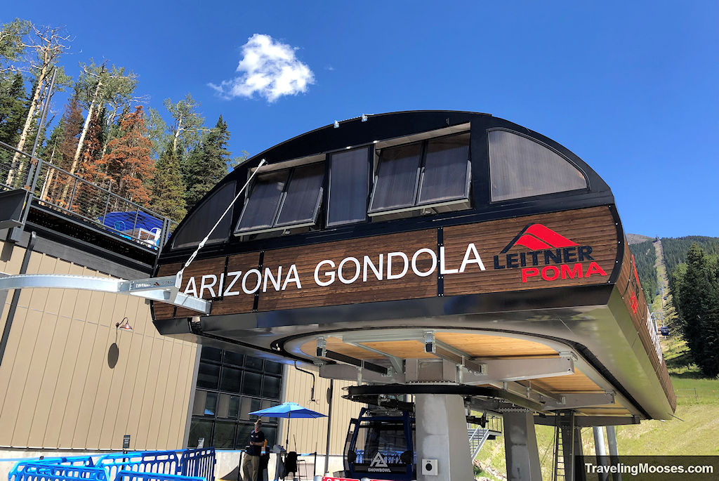 Snowbowl Arizona Gondola at base flagstaff