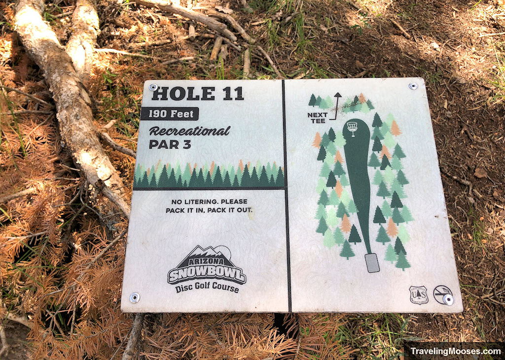 Hole 11 signage