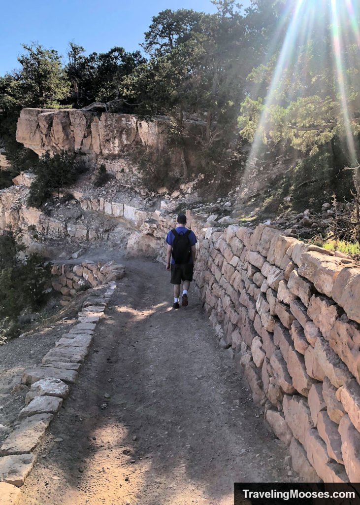 Walking down the South Kaibab Trail