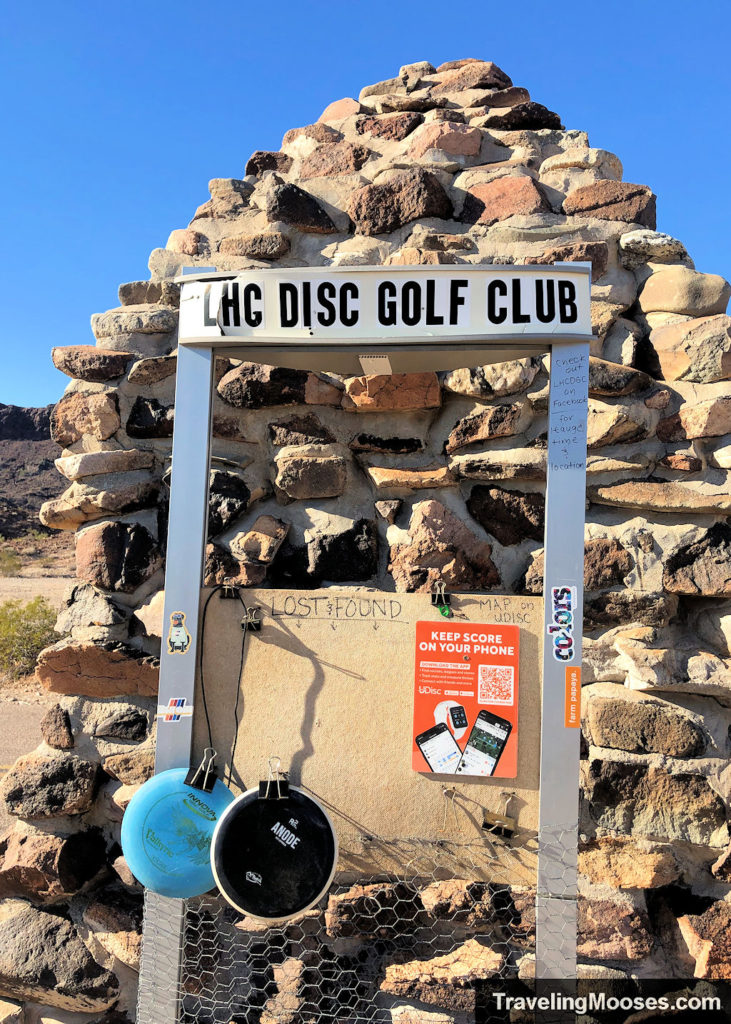 LHC Disc Golf Club information sign