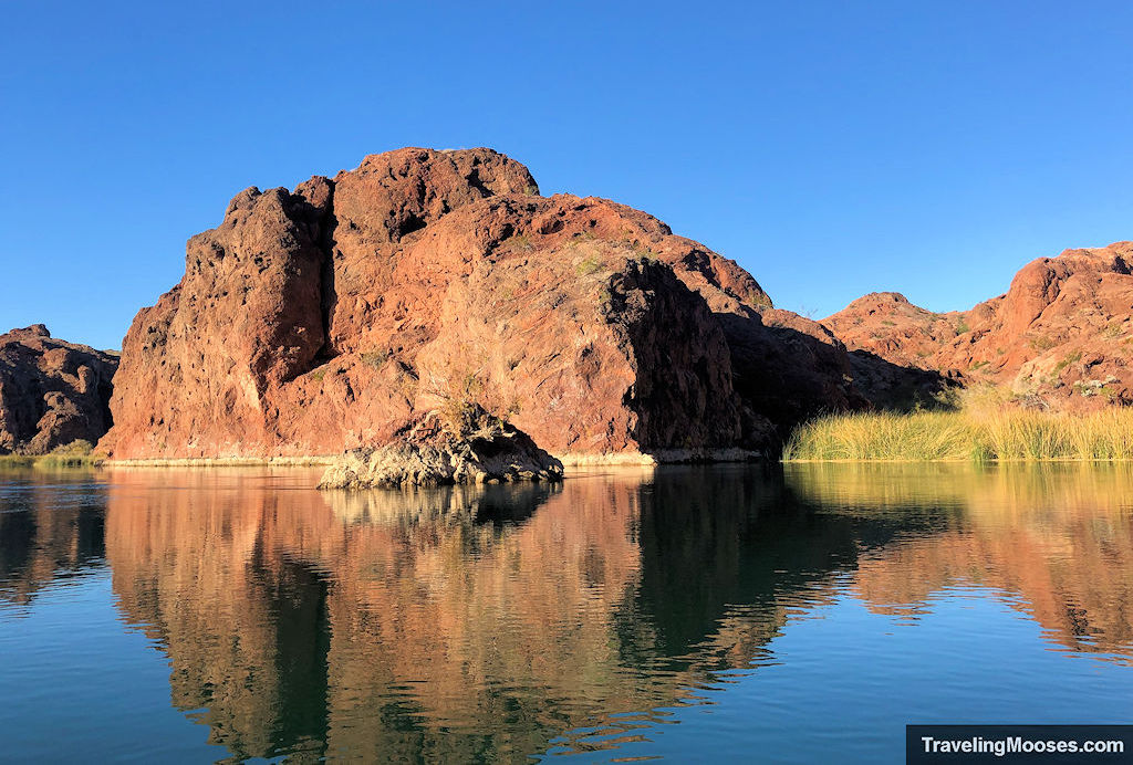 small island in the colorado river located in topock gorge