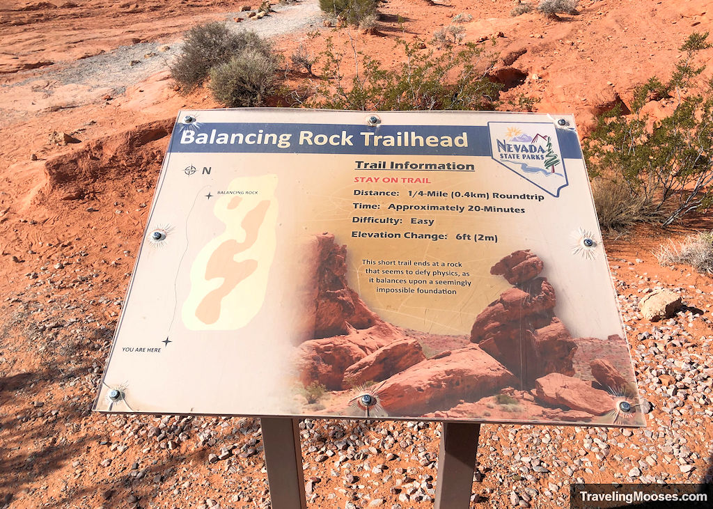 Balancing Rock Trailhead Sign