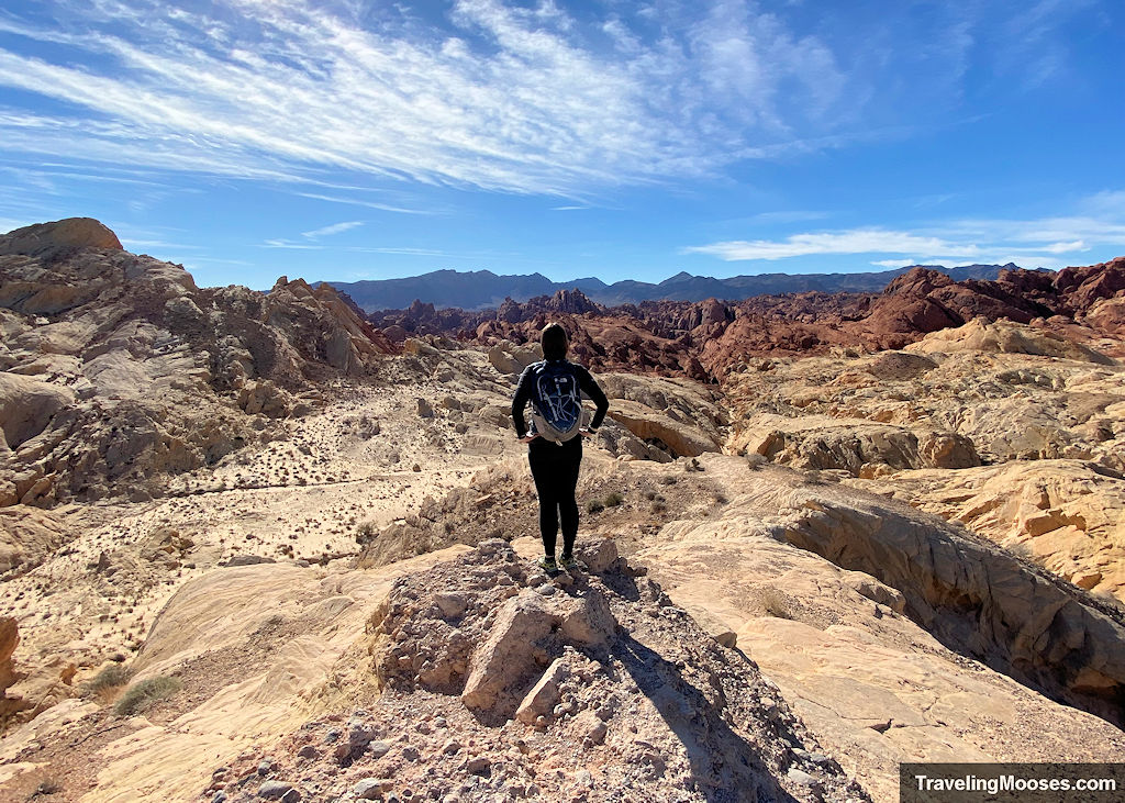 Women enjoying Fire Canyon Overlook